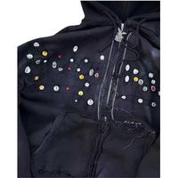 Pull à capuche décontracté oversize pour femme, le plus vendu, en coton 100% anti-boulochage, design tricoté, idéal pour l'hiver, couleur unie sur le devant