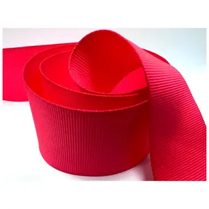 High Quality 3/8'' Wide Grosgrain Ribbon 25 Yards Long Per Roll Customizable Woven Fabric Gift Packaging Cake Ribbon Sustainable