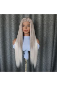 Meilleure qualité 360 degrés gris blond Remy pour perruque à dentelle suisse Super Double dessiné extrémités de cheveux indiens - Product Image 2