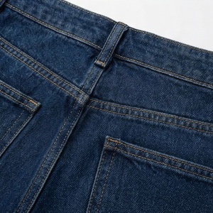 High Quality Fashion <b>Women's</b> Straight Denim <b>Jeans</b> Multi Pockets Cotton Sand Wash High Street Customized Color Breathable Pants - Product Image 4