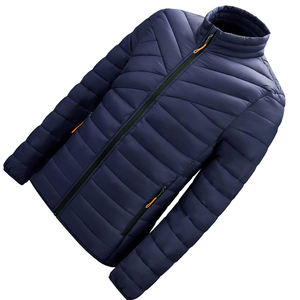 Abrigo de invierno con cremallera y cuello levantado para hombre, chaquetas acolchadas, gran oferta, chaqueta acolchada gruesa e impermeable con capucha - Product Image 4