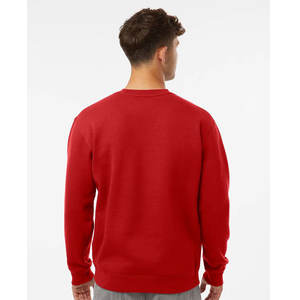 Otoño Invierno nuevos hombres 340gsm suave cálido polar sudadera básica de gran tamaño cuello redondo Casual bordado sudadera - Product Image 6