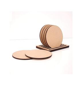 Posavasos de té de madera de diseño personalizado, alfombrillas cuadradas de MDF de la mejor calidad, Decoración de mesa, posavasos de madera para boda, Hotel, hogar - Product Image 1