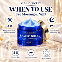 Crème pour le visage Matrixyl 3000 SNAP-8 GHK-Cu Triple peptide anti-âge hydratante pour les ridules, raffermissant les contours, crème GHK-Cu SNAP 8