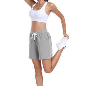 Pantalones cortos deportivos de talla grande personalizados para mujer, transpirables, sueltos, de cintura alta, para exteriores, de secado rápido, para correr, Fitness, Yoga, para mujer - Product Image 4