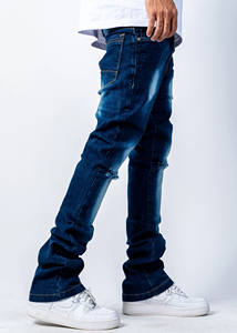 กางเกงยีนส์เดนิมผู้ชายสั่งทำขายส่ง คุณภาพสูง แฟชั่นเรียบง่าย ยูนิเซ็กซ์ ล้างสี สำหรับผู้ชาย - Product Image 6