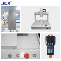 Machine de collage automatique CNC multi-axes de bureau pour pâte à souder, silicone liquide, résine époxy UV et colle thermofusible, avec double seringue
