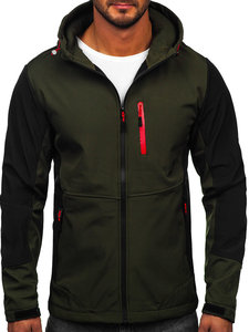 <b>Men's</b> <b>Lightweight</b> Waterproof Canvas Puffer <b>Jacket</b> with Stand Collar Zipper Closure for Winter - Product Image 3