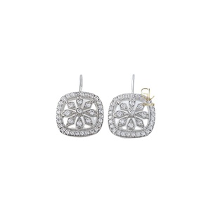 Nouvelle conception de boucles d'oreilles en diamant véritable pour femmes pour une utilisation en fête de l'exportateur et du fabricant indiens - Product Image 1