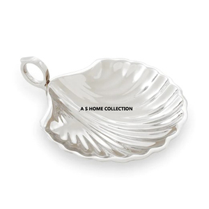 Bandeja de mesa de diseño de lujo con Rama de hoja decorativa de Metal ovalado para servir alimentos, bandeja de espejo decorativa de Metal al por mayor - Product Image 2