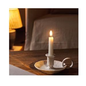 Portavelas de cerámica hecho a mano, pieza decorativa artesanal para boda, fiesta, mesa de comedor, accesorio de decoración del hogar - Product Image 3