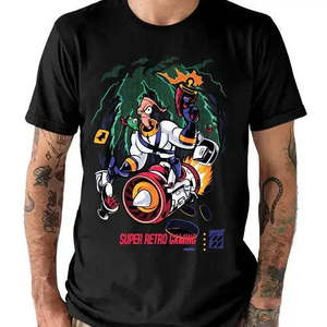 T-shirt de jeu vidéo Earthworm Jim, maillot personnalisé, 100% coton, style coupé-cousu compressé, motif, poids du tissu 220 g/m², 240 g/m², 180 g/m² - Product Image 2