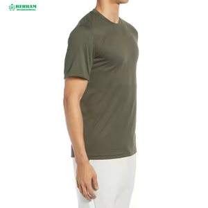 Camisetas de Hombre a la Moda, con Logotipo Frontal, 100% Algodón, Corte Holgado, Tallas Grandes, 210g, Cuello Redondo, Ecológicas, 2025 - Product Image 3