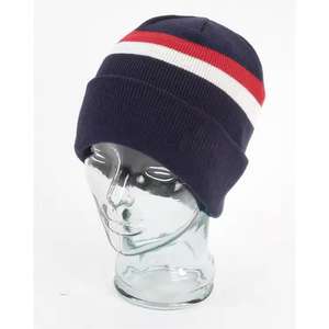 Bonnets tricotés communs brodés en 3D pour hommes en fil de coton de haute qualité - Product Image 1