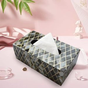Caja de pañuelos de madera perla hecha a mano elegante, nuevo diseño para decoración de hogar y restaurante por ARTISAN AURA - Product Image 1