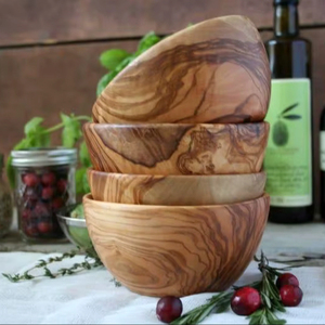 Ensaladera hecha a mano ecológica de madera de teca natural con acabado seguro para alimentos estilo americano Apto para lavavajillas de alta calidad - Product Image 1