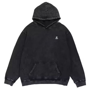 OEM/ODM nouvelle mode personnalisé lavé à l'acide surdimensionné sweats à capuche lourds Vintage Streetwear décontracté hommes sweats à capuche - Product Image 6