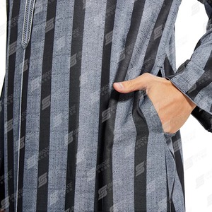 New Muslim Clothing of <b>Men</b> <b>Thobe</b> Islamic <b>Thobe</b> <b>Men</b> Cotton Material Long Sleeve Hoodie <b>Thobe</b> For Sale - Product Image 5