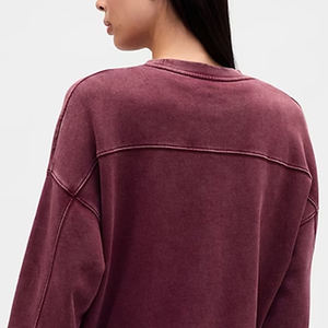 Sudadera para Mujer con Servicio OEM, Cuello Redondo, Precio al por Mayor para Compradores al por Mayor, Mangas Largas, Corte Holgado, Precio Económico 2026 - Product Image 5