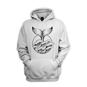 เสื้อมีฮู้ดของผู้ชายพิมพ์ลายฟองโพลีเอสเตอร์ผ้าฝ้าย3D 50 400gsm - Product Image 3
