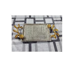 Nouveau design Plateau de service 2 tons en aluminium Taille personnalisée Plateau de service à fleurs pour ustensiles de cuisine Plateau de service pour le dîner - Product Image 2