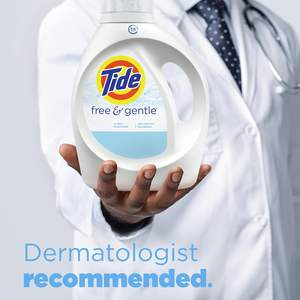 Detergente Líquido para Ropa Tide Free & Gentle, 105 fl oz, 80 Lavados, Compatible con HE (Paquete de 2) - Product Image 2