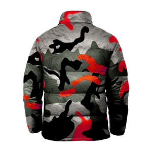 Chaqueta Acolchada Impermeable y Transpirable con Cuello Alto de Lona Sublimada Personalizada con Envío Gratuito / Impresión por Descarga en Pakistán - Product Image 6