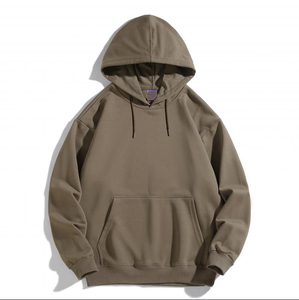 Pulls à capuche d'hiver en gros, impression OEM, broderie de logo, unisexe, survêtement uni, personnalisé pour hommes - Product Image 2