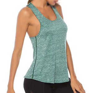 Mode impression personnalisée en gros coton Gym couleur unie débardeurs Singlet femmes plaine débardeurs respirant - Product Image 4