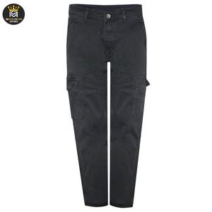 Pantalon cargo droit solide respirant taille mi-haute Fitness Sports Homme Haute qualité Multi-poches Tactique Polyester/Coton - Product Image 1