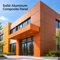 Panneau composite en aluminium massif de qualité architecturale 5 mm, revêtement PVDF argenté, écologique et recyclable pour le revêtement mural des hôpitaux