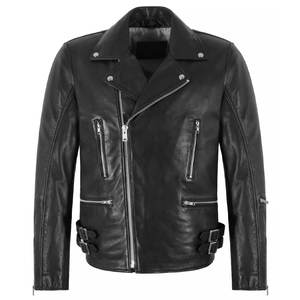 Chaqueta de moto de cuero genuino para hombre a prueba de viento de alta durabilidad con pantalones Cargo Ropa de carreras para jinetes - Product Image 2