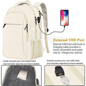 Sac à dos de voyage de haute qualité, multifonctionnel, écologique, léger, doublure en coton, fermeture éclair - Product Image 2