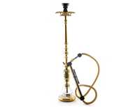 Nouveau style, design créatif, luxe, finition laquée personnalisée, ensemble de chicha Farida en laiton massif de type droit et haut, 85 cm