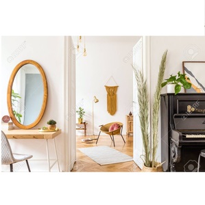 Marco de espejo de madera hecho a mano diseño tradicional accesorios de decoración del hogar espejo montado en la pared para Hotel hogar Baño Decoración - Product Image 6