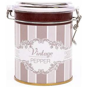 Caja de almacenamiento metálica redonda Elegance 90x110mm con cierre de alambre y tapa transparente - Product Image 2