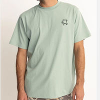 T-shirts d'été pour hommes en coton biologique tricoté, écologiques, respirants, à séchage rapide, anti-boulochage, 220g, personnalisables, 2024