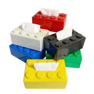 Boîte de rangement en plastique pour mouchoirs LEGO Novelty, design unique - Product Image 1