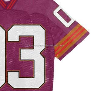 T-shirt 100% coton avec coupe ample et design imprimé vente en gros entièrement personnalisé 100% maillot de football à la mode en polyester - Product Image 3