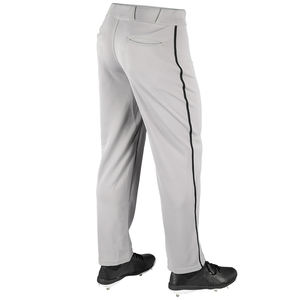 Pantalons de baseball pour adultes vêtements de sport couleur grise et ligne noire coton polyester matériel jeunesse pantalons de softball pour hommes - Product Image 2