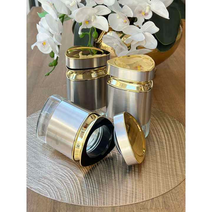 Marmo Jar with Lid - Spice Set of 3