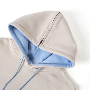 เสื้อฮู้ด Spelman Neutral Prep รุ่นพรีเมียม ผ้าฟลีซหนานุ่ม ปักลายเชนิล ซับในอย่างดี ทรงยูนิเซ็กส์ สีเบจ-น้ำเงิน สไตล์สตรีทแวร์ สำหรับฤดูหนาว - Product Image 4