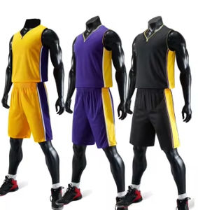 Maillots de basket-ball unisexes, uniformes respirants à séchage rapide, nom d'équipe personnalisable pour adultes - Product Image 2
