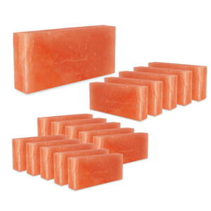 Briques de sel de l'Himalaya faites à la main Smooth Cut Fonction de purification d'air pour des tailles personnalisables Salle de spa Sauna Intérieur Bien-être - Product Image 2