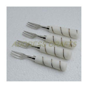 Unique Quality Stainless Steel and Resin Cutlery <b>Set</b> High Quality Fork <b>Set</b> in Wholesale Price Custom Shape and Size Fork <b>Set</b> - Product Image 4