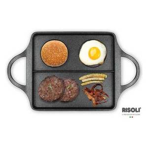 Sartén Rectangular Antiadherente de Aluminio Negra 00100BDR 40GS0 para Hamburguesas y Risoles, 40x24cm, para Asar y Hornear - Product Image 2