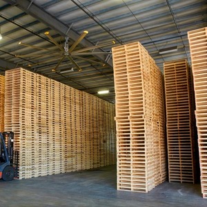 พาเลทไม้สนอุตสาหกรรม 4 ทางเข้า ขนาด 1200x800 มม. แบบสองหน้า EPAL USA สำหรับขนส่งสินค้า - Product Image 1