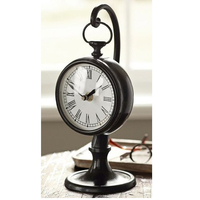 Horloge de table analogique de table en métal classique de forme de conception de pomme numérique romaine pour la décoration de chambre d'enfants