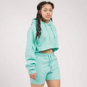 <b>Women</b> <b>Fleece</b> Crop <b>Top</b> and Shorts Loungewear Set - Cozy, Comfortable, and Perfect <b>for</b> Casual Outfits or Relaxing at Home - Product Image 6