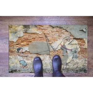 Alfombra con Estampado de Grafiti de Dinosaurios, Diseño de Dinosaurio Adorable, Alfombra Moderna Suave Antideslizante, Alfombra Suave No Tejida - Product Image 5